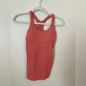 Lululemon EBB to street tank raspberry cream
